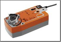 Siłownik ze sprężyną, 24V AC/DC, 20 Nm, zam/otw