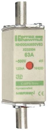 Bezp. mocy nożowy NH000 (NH00C) 20A 500AV gG