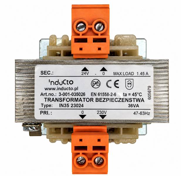 Transformator 230/24 V 35VA