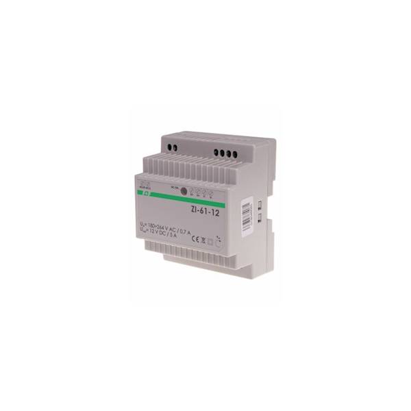 Zasilacz impulsowy 60W, Uwe 185-265V AC, Uwy 12V D