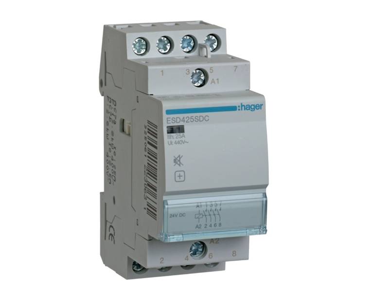 Stycznik modułowy cichy 25A 4Z 24V DC