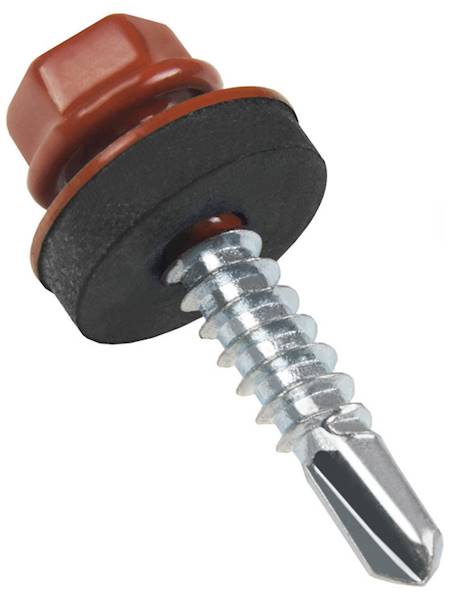 WKRĘT FARMERSKI METAL 5,5 x 25 CEGLASTY RAL 8004