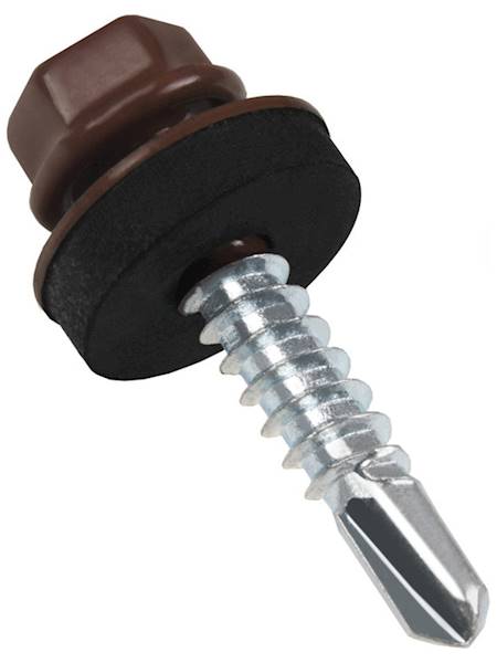 WKRĘT FARMERSKI METAL 5,5 x 25 BRĄZ RAL 8017