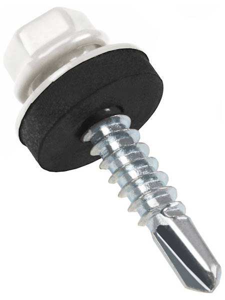 WKRĘT FARMERSKI METAL 5,5 x 25 BIAŁY RAL 9010