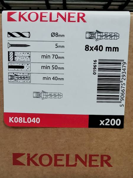 KOŁEK ROZPOROWY KPX 12x60                    FI 8