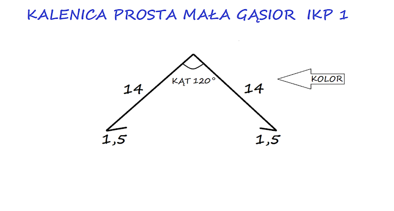 KALENICA PROSTA MAŁA STAL IKP1 BRĄZOWA 8017