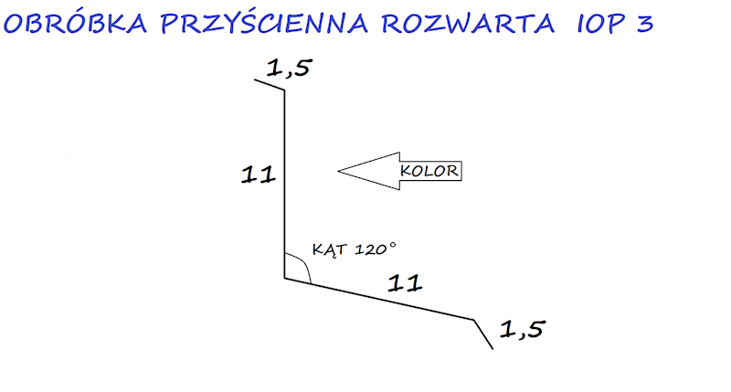 OBRÓBKA PRZYŚCIENNA STAL IOP3 CZERWONA RR028