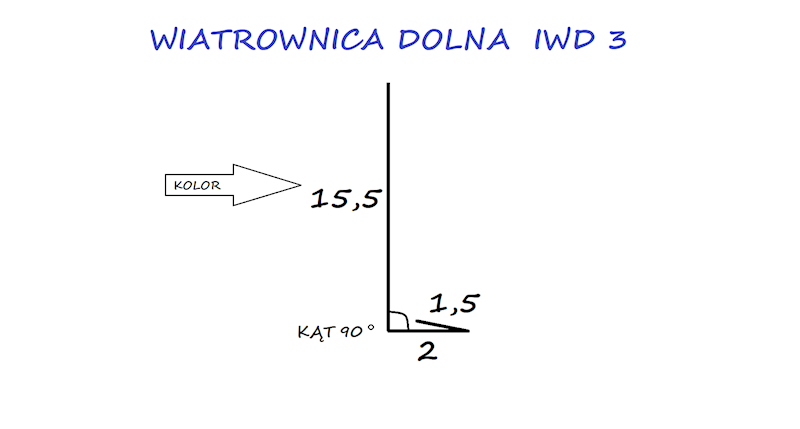 WIATROWNICA DOLNA STAL IWD3 CEGLASTA 8004