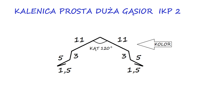 KALENICA PROSTA DUŻA STAL IKP2 CZARNA RR 033 PMG