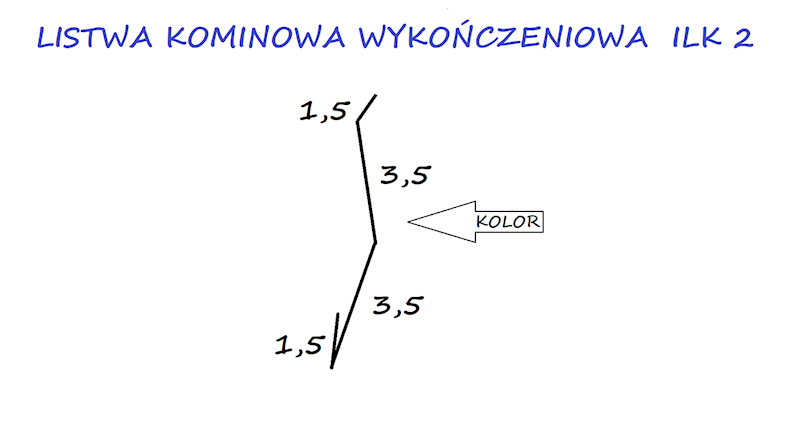 LISTWA KOMINOWA STAL ILK2 BRĄZ 8017 PMG