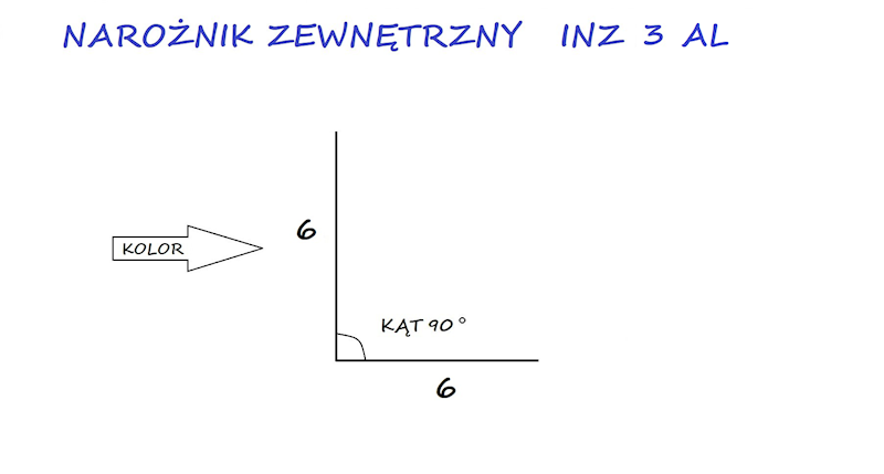 NAROŻNIK ZEWNĘTRZNY ALU.INZ 3 KASZTAN 8012