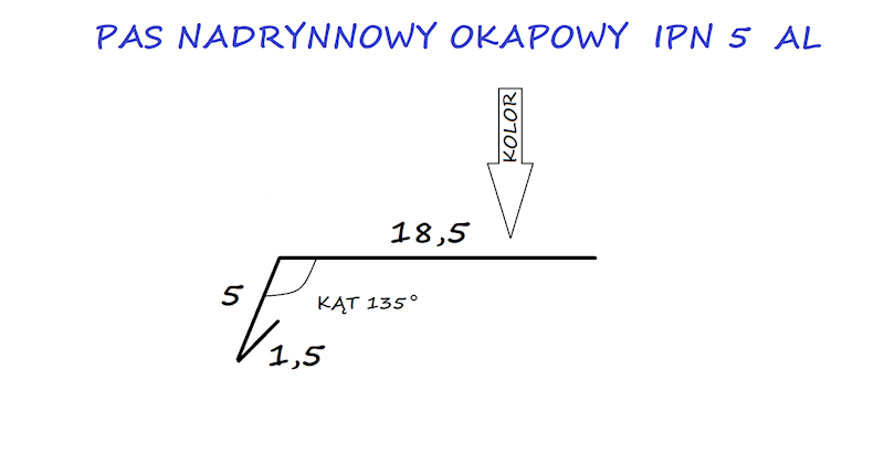 PAS NADRYNNOWY ALU.IPN5 CZARNY 9005