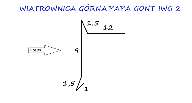 WIATROWNICA GÓRNA BOCZNA STAL IWG2 ZIELONA 6005