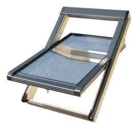 OKPOL OKNO ISOV I22 78x140 DREWNO RAL 7016