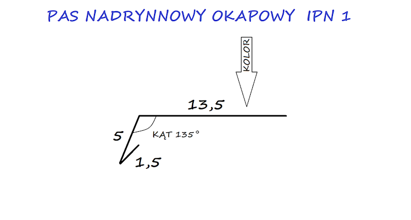 PAS NADRYNNOWY STAL IPN1 BIAŁY 9010