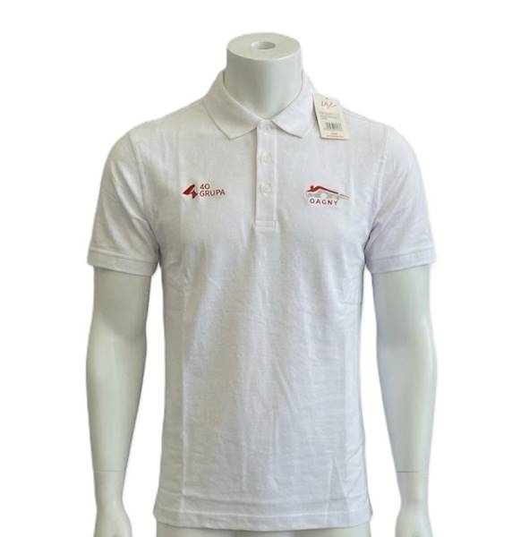 FA KOSZULKA POLO  RSX BIAŁA   M  8 pkt.
