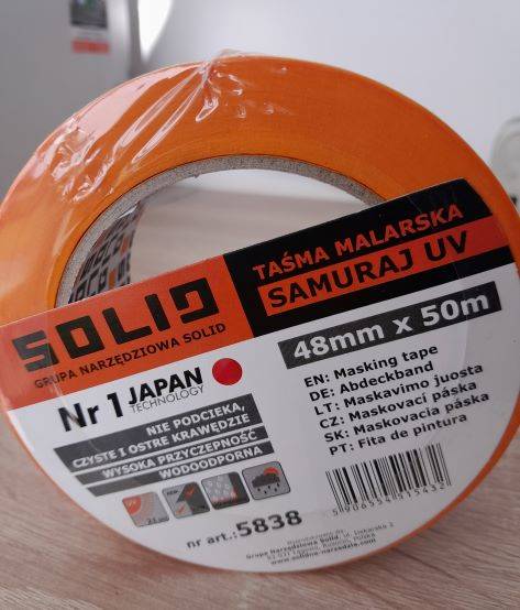 Taśma malarska 48mm/50m SAMURAJ