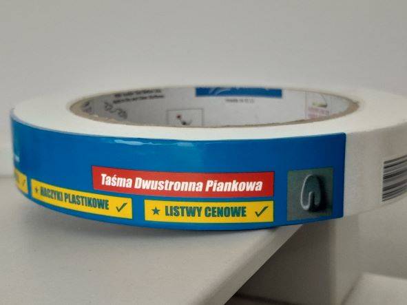 B Taśma dwustronna Piankowa 19mmx5m
