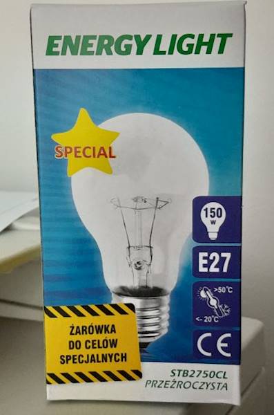 El. Żarówka 150W 280V wst.odporna