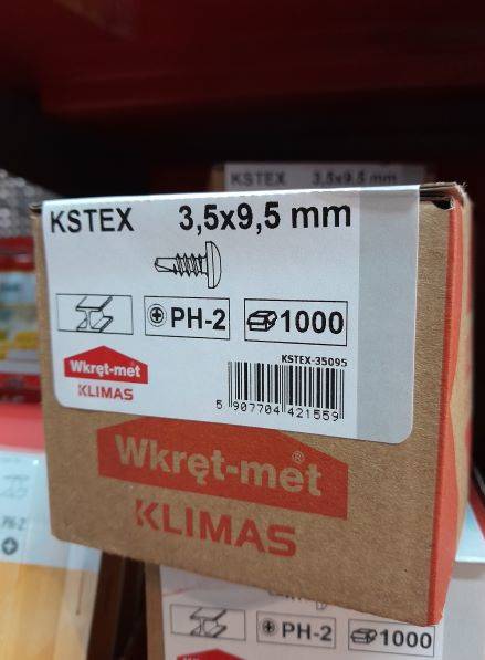 Wkręt 3,9x95  1000szt  pchełki