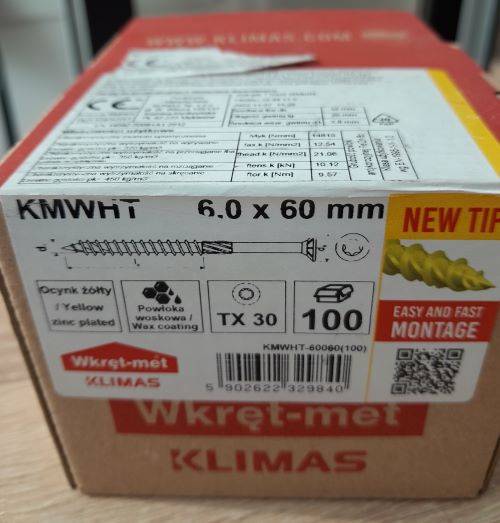 Wkret hartowany Master 6,0x060