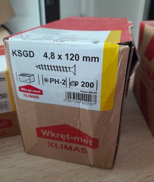 Wkręt D 4,8x120   200szt