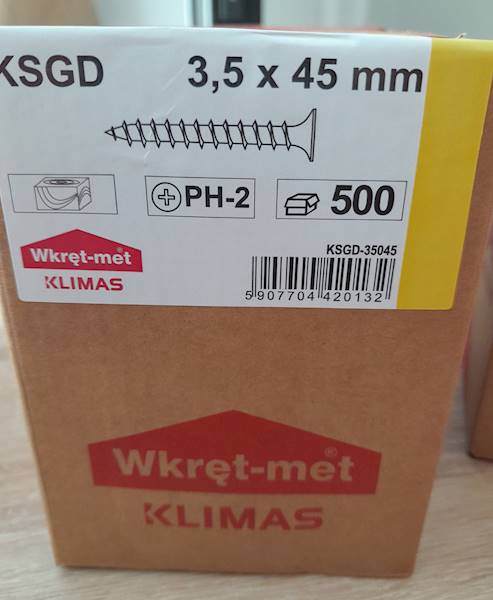 Wkręt D 3,5x45   500szt