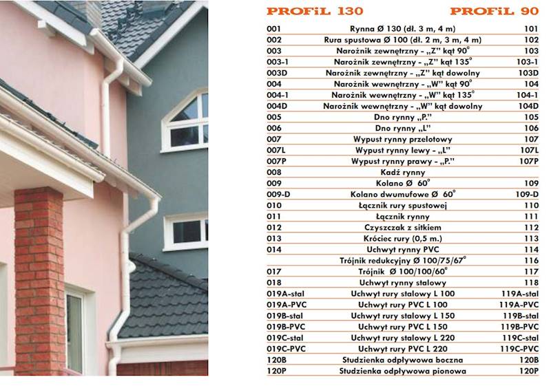 R 90 narożnik rynny zew. 103