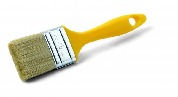 Pędzel płaski żółty 80mm SCHULLER