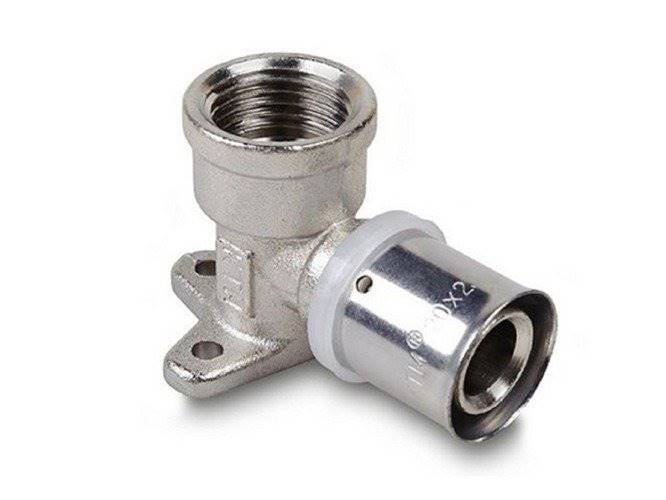 PEX Kolano z uchw. 16 x 1/2" GW - zaciskowe