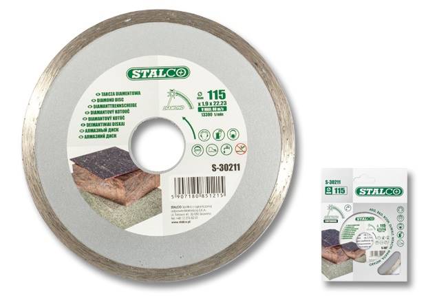 Tarcza diamentowa 115mm pełna STALCO