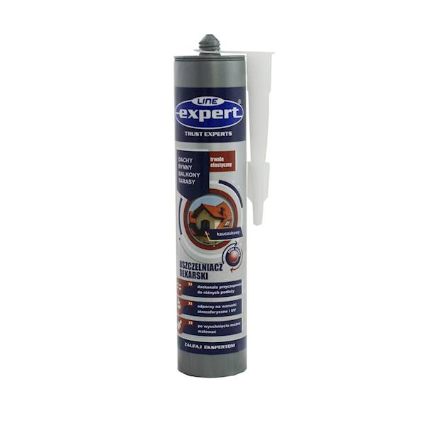 Silikon Expert LINE dekarski grafit/czarny 300 ml