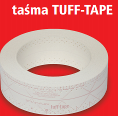 Taśma TT-TUFF TAPE do płyt k-g 10 mb (czerwona)