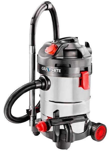 ODKURZACZ WARSZTATOWY 1500W zbiornik 30 L GRAPHITE