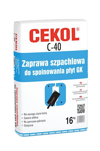 CEKOL C40 Szpachlówka do spoin 16 KG