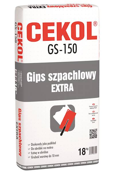 CEKOL GS150 Gips szpachlowy extra 18 KG