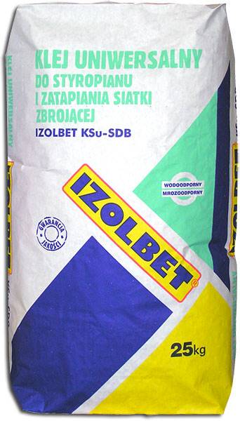 Zaprawa Izolbet klejowa do siatki BIAŁY 25 kg