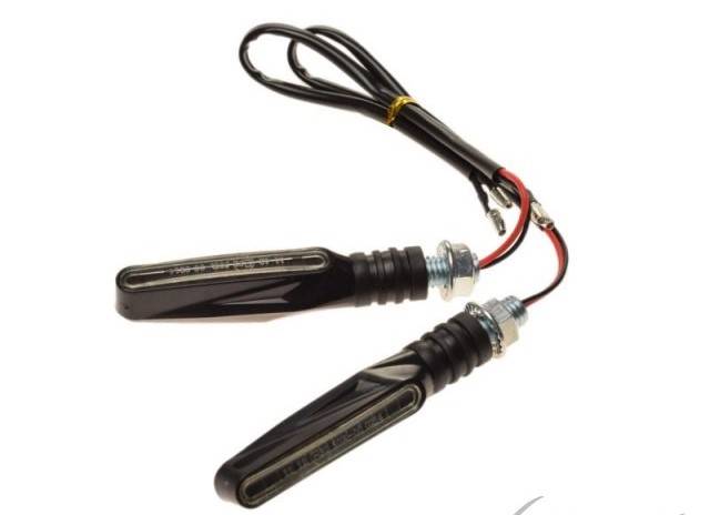 Kierunkowskaz czarny mini 12 led 2 szt.