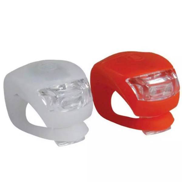 Lampki rowerowe P+T kpl. Silikonowe