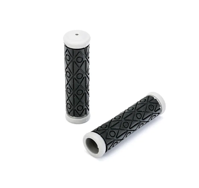 Chwyt kierownicy KARO czarno-szary / 120mm / kpl.