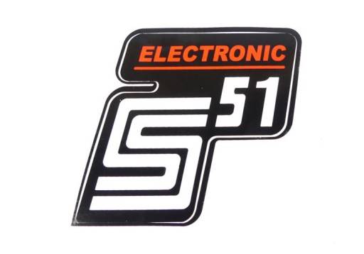 Naklejka Simson Elektronik czerwona 
