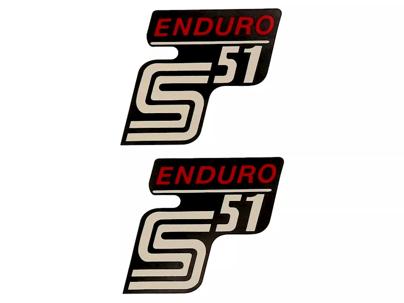Naklejka Simson Enduro czerwona