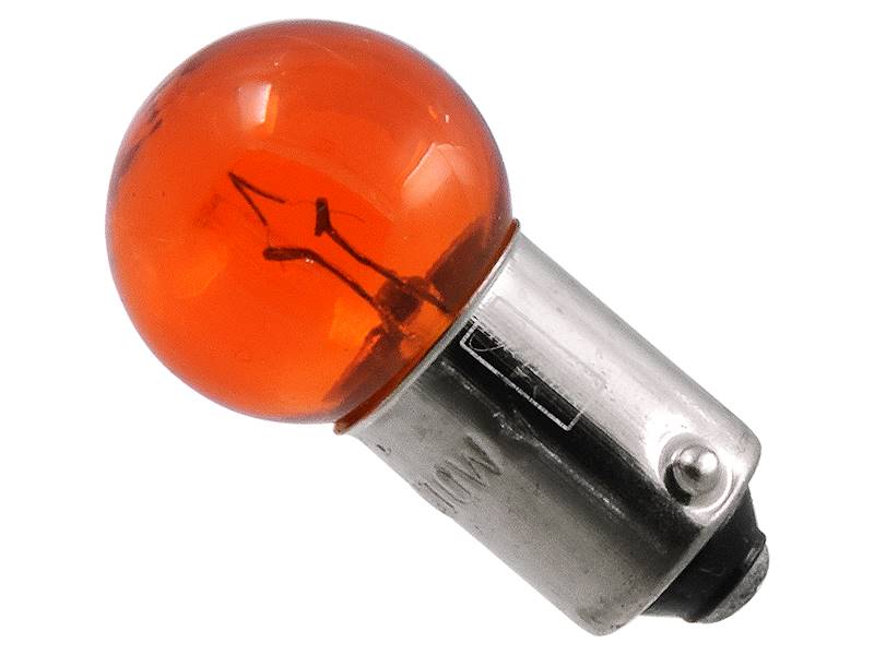 Żarówka 12V 10W BA15s M-TECH pomarańczowa