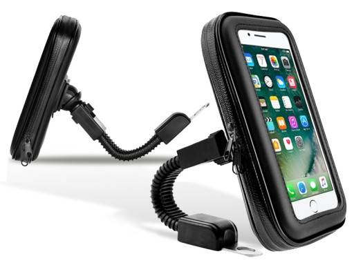 Uchwyt telefonu motocyklowy wodoodporny na lusterko