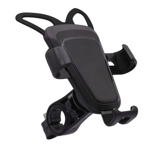 Uchwyt telefonu motocyklowy + USB z gumą