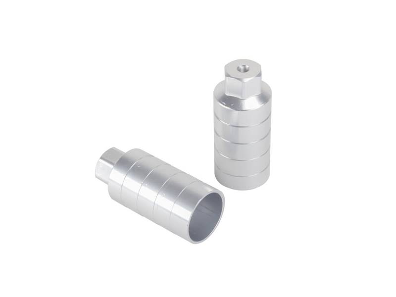Pegi BMX aluminiowe srebrne  M-10 kpl.