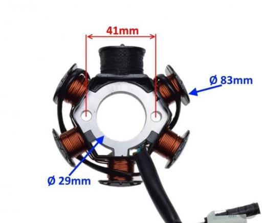 Iskrownik SYM MIO 4T  / 6 cewek  5 kabli /