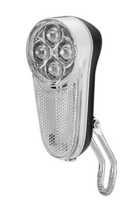 Lampka rowerowa przednia bateryjna do widelca 4-LED