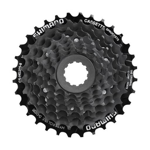 Kaseta rowerowa 7 rzędowa Shimano czarna CS-HG200