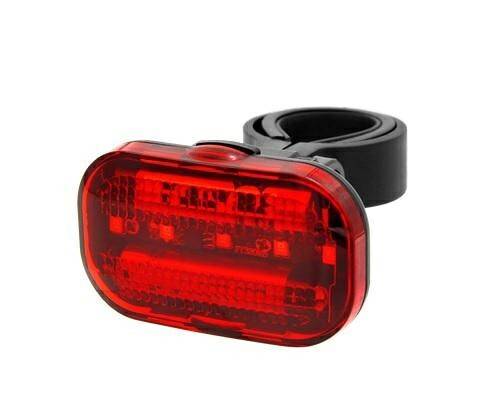 Lampka rowerowa tył bateryjna Smart 5 led